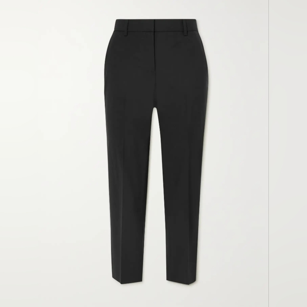 NWT Vince Dark Charcoal Grey Wool Slim Tapered Trousers Size 0